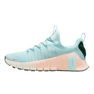 Nike Free Metcon 6 Premium Glacier Blue Washed Coral Women No Lid